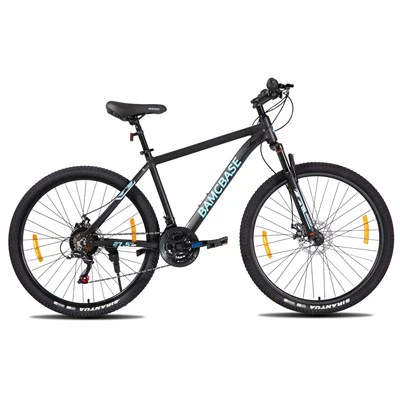 JOYKIE BAMCBASE 26 27Inch Aluminium Alloy Ncej Thiab Fork Mechanical Disc Nres 21 Speed ​​Mountain Bike